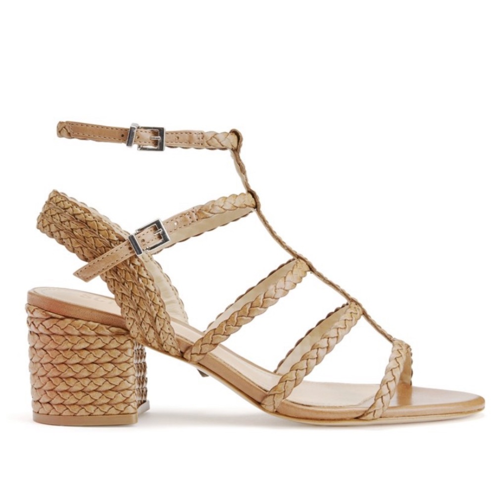 SCHUTZ Woven Block Heel Sandal - Picture 5 of 7